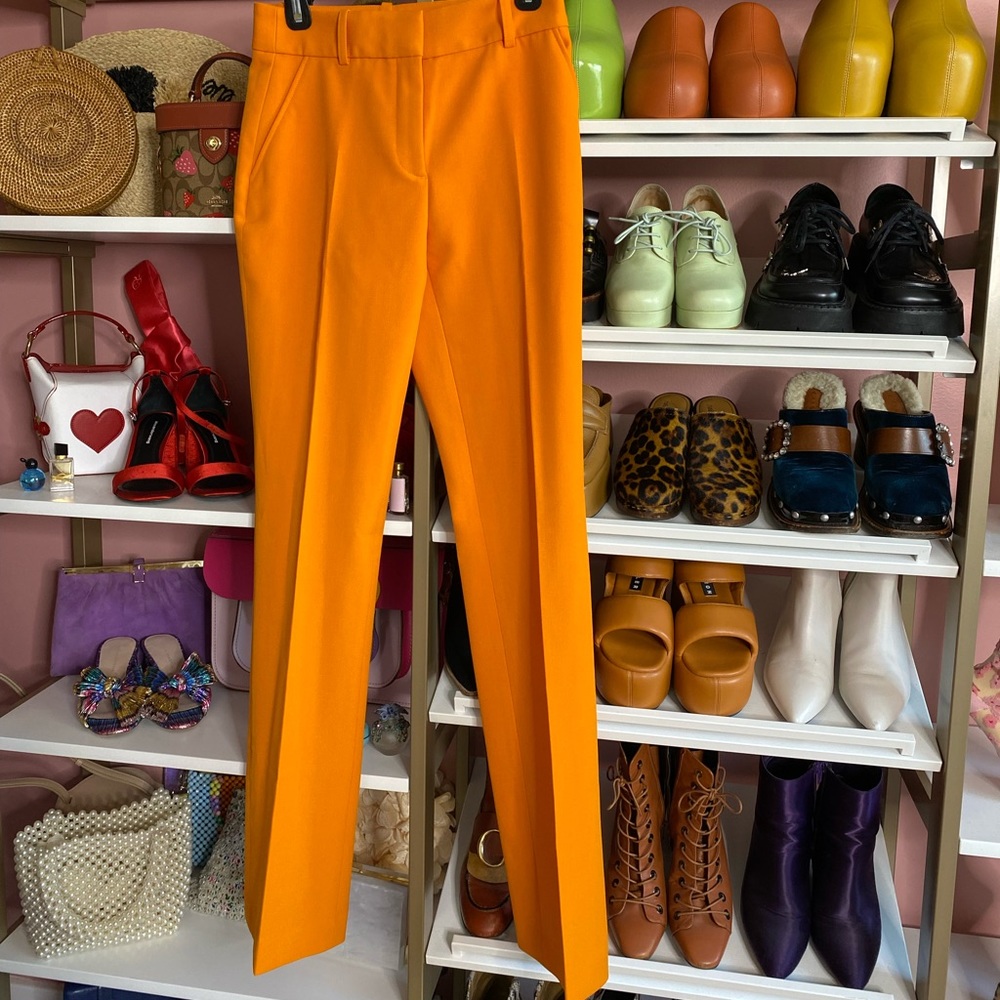 FRAME Orange Trouser Pants